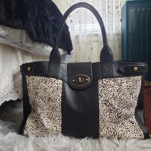 Large Leather Fossil Tote/ Purse